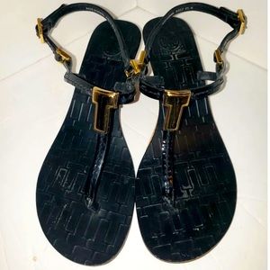 Tory burch Pauline Demi T strap wedges